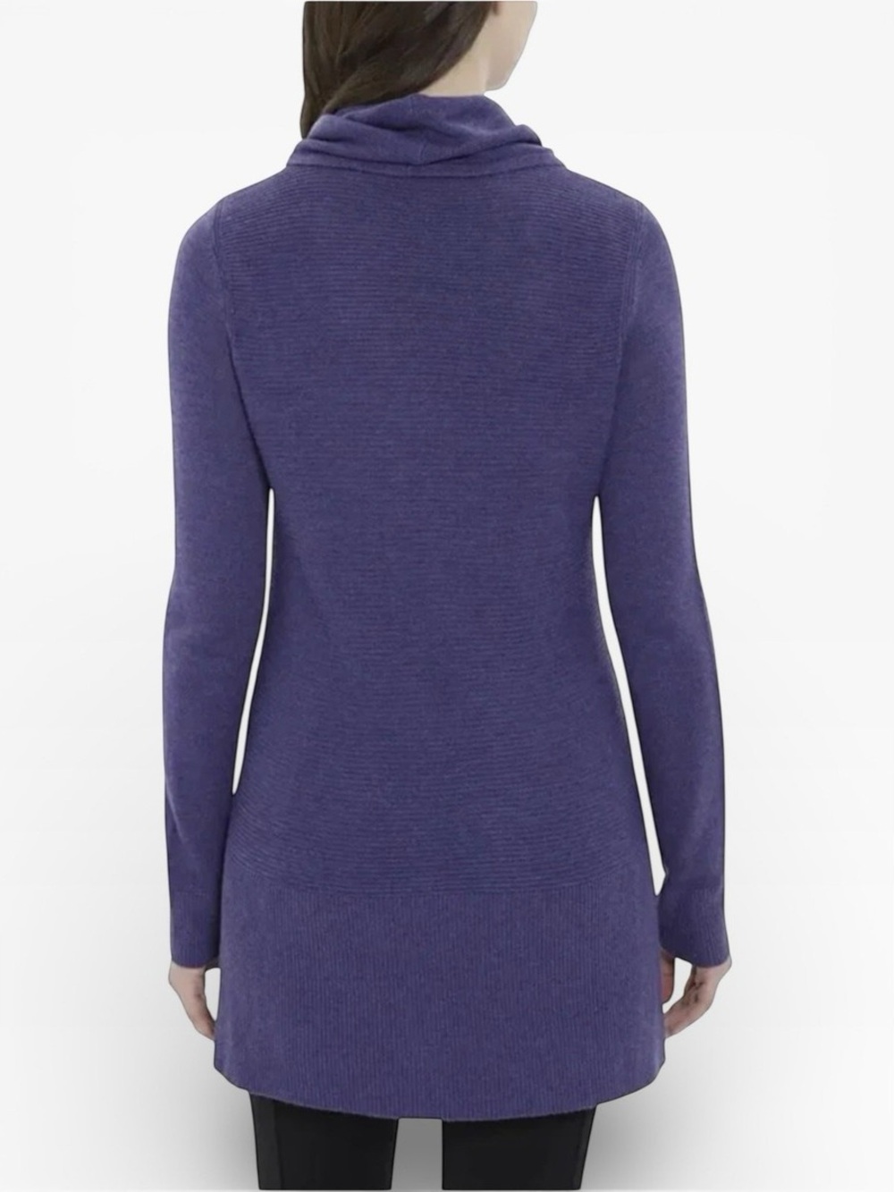 Adrienne Vitadini Soft Purple Cowl Neck Tunic Sweater Dress - Women’s small - Picture 2 of 11